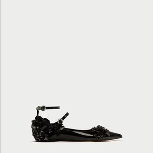 Zara Ballerinas Flat with Strap detail